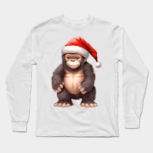 Christmas Bigfoot Long Sleeve T-Shirt